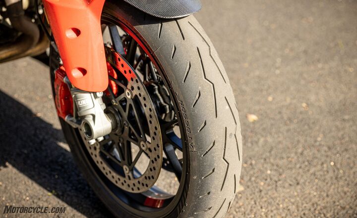 the final front tire which is better for your adv bike 19 or 17 inch, The Pikes Peak s Rosso Corsa IV lets it be ridden faster easier and more confidently on pavement and at the end of the day there s still plenty of virgin rubber in reserve for a track day