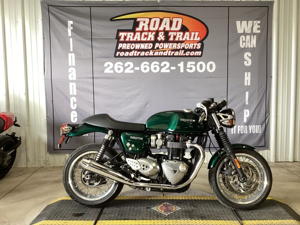 Triumph Gold Rims 2017 Triumph Thruxton 1200 Competition Green w/ Gold Tank Stripe For ...