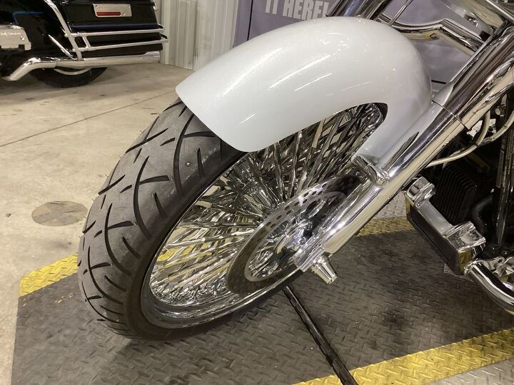 wow factor full custom pearl white paint 21 and 16 chrome fat spoke wheels