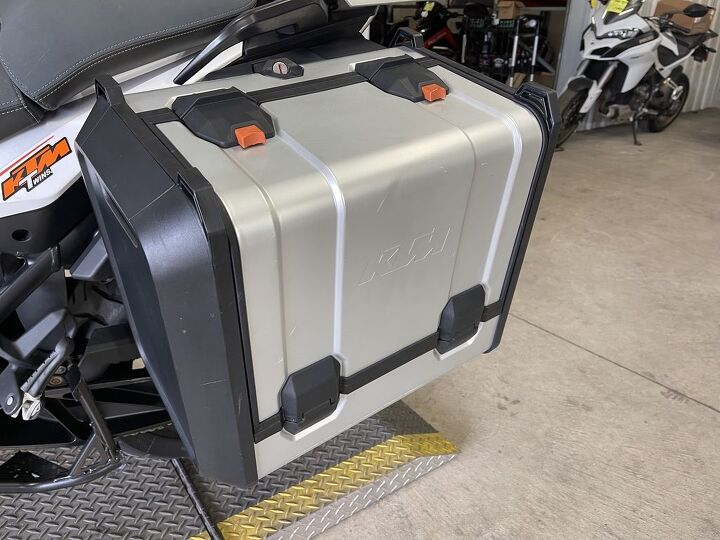only 12 752 miles ktm hard case side bags crash cage givi rear rack moto style