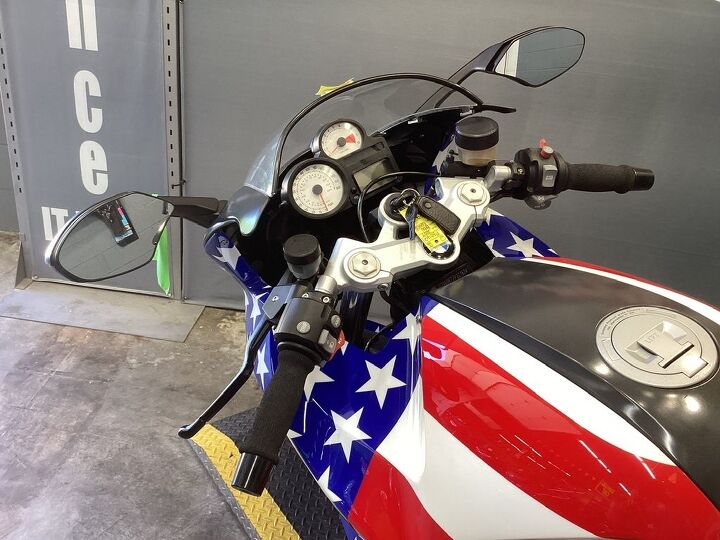 only 8 491 miles cusotm american flag fairings remus exhaust ohlins suspension