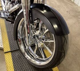 wow factor 21 chrome front wheel raked front end 180 series front fat tire