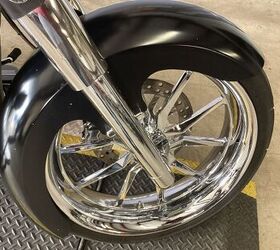wow factor 21 chrome front wheel raked front end 180 series front fat tire