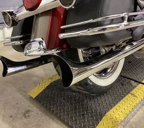 only 10082 bub fishtail exhaust high flow intake hd detachable leather tour