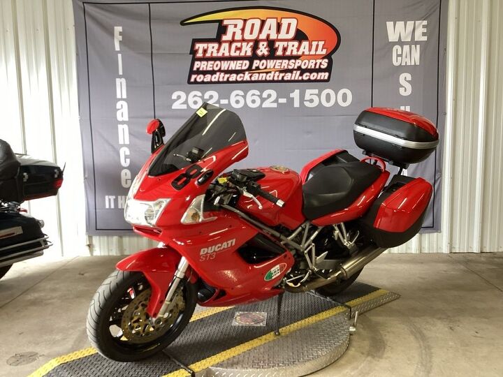 only 31729 miles ducati side cases and top box marchesini forged wheels fast by