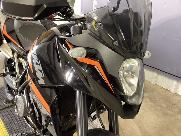only 37080 miles ktm soft bags sw motech skid plate and crash cage handguards