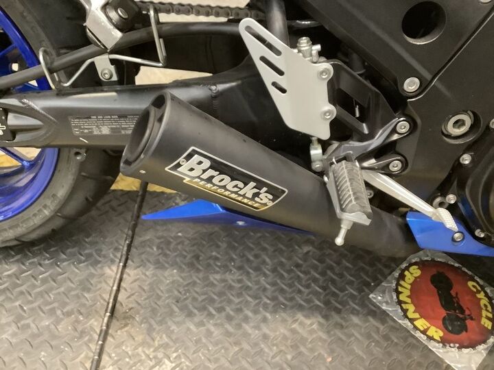 only 3786 miles full brock s 4 into 1 exhaust irc components swingarm extension