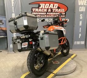 only 8536 miles givi trekker outback side cases and top box crash cage skid
