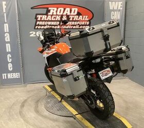 only 8536 miles givi trekker outback side cases and top box crash cage skid