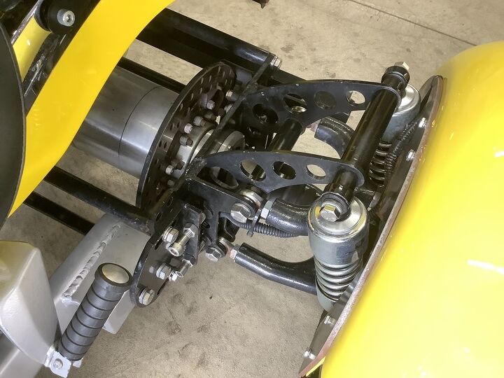 cool trike independent rear suspension progressive shocks raked front end