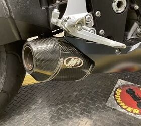 m4 carbon fiber exhaust frame sliders fender eliminator and newer tires clean