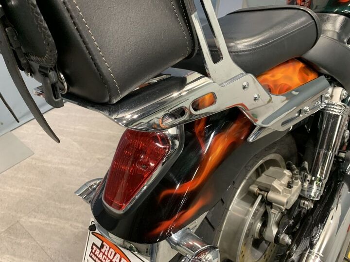 only 2892 miles custom flamed paint roadhouse exhaust backrest rack honda