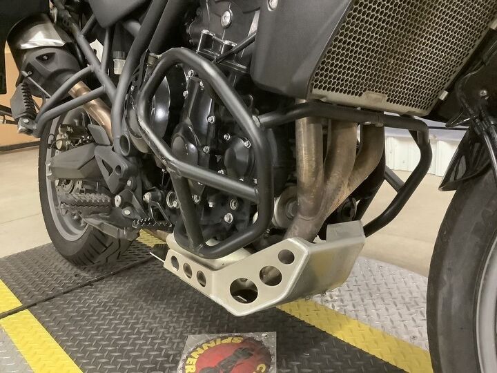 triumph side bags touratech hand guards pazzo clicker levers skid plate riding