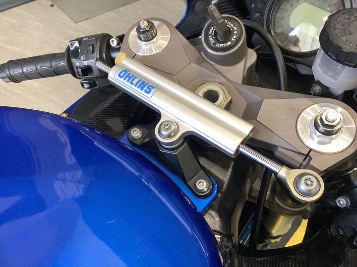 title states miles not actual scorpion exhaust ohlins steering stabilizer