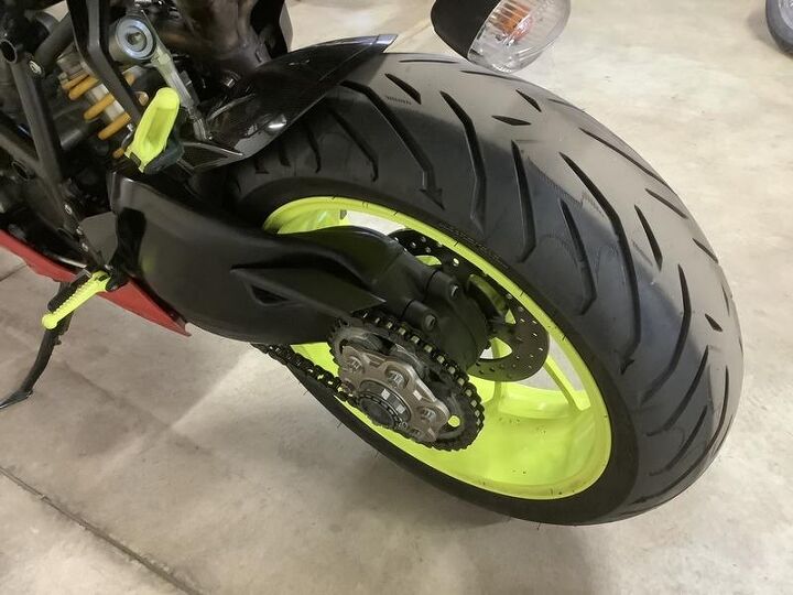 powder coated wheels and pegs carbon fiber termignoni exhaust steering