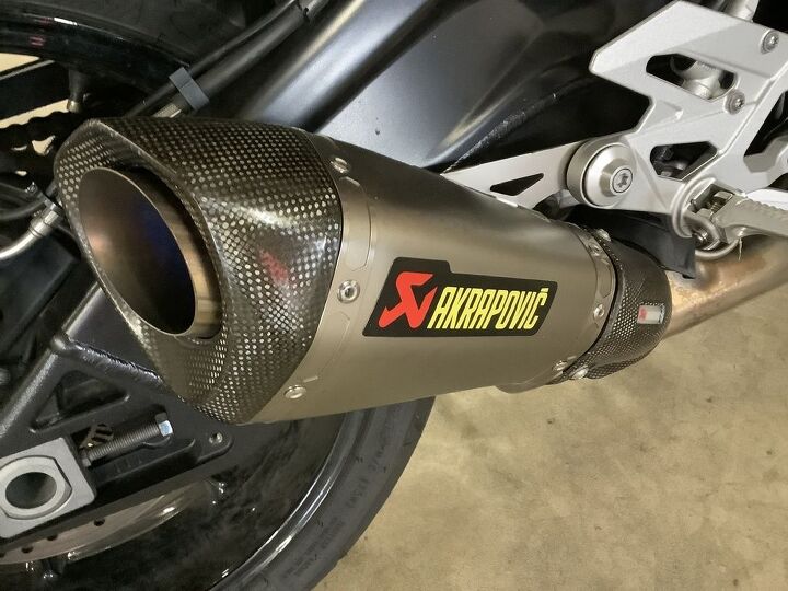 1 owner akrapovic exhaust heated grips cruise control and new front