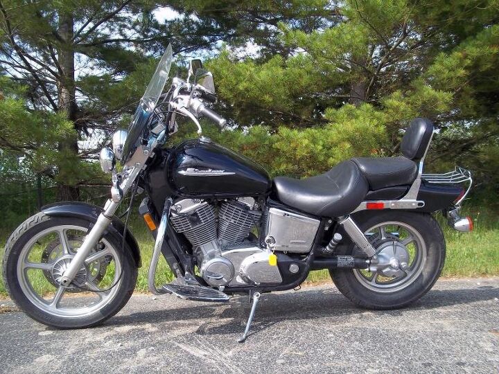 clean good running honda shadow 1100 this v twin has plenty of torque to ride 2up