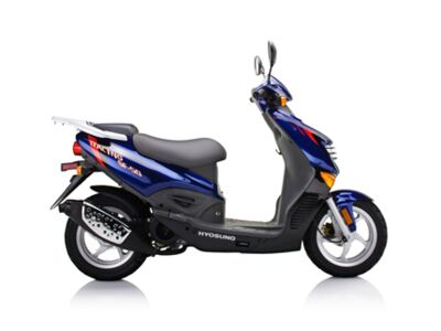 the sf50b prima is a scooter that offers a powerful 2 stroke engine with electric