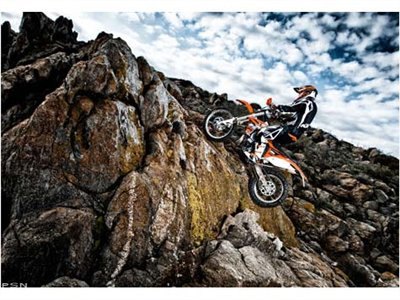 the ktm 300 xc w is renowned for its massive 2 stroke performance and torque the
