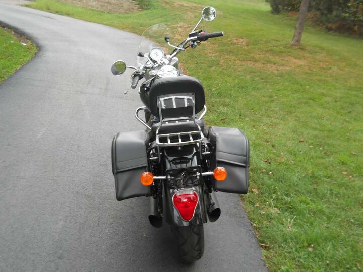 new tires shield pipes backrest rack bags custom pegs engine