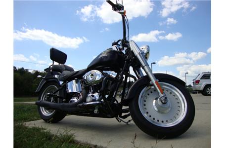 fatboy with apes thunder exhaust engine guard with built in hiway pegs and