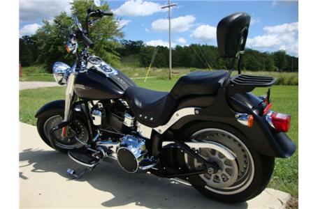 fatboy with apes thunder exhaust engine guard with built in hiway pegs and