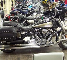 series with all the chrome plus leather studded bags seats fairing radio