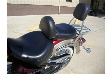 this is one classy cruiser with a siverado shield driver and passenger backrest