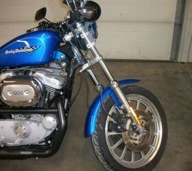 blue 1200 sportster with 8441 miles call for details ready to sell
