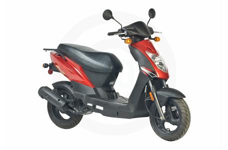 new 2009 kymco agility 125 in red