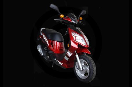the restyled matrix 50 scooter sports many of the features one would expect on a