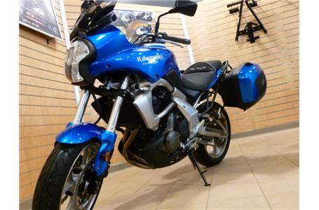 new 2009 kawasaki versys in blue this bike originally retailed for over 8900