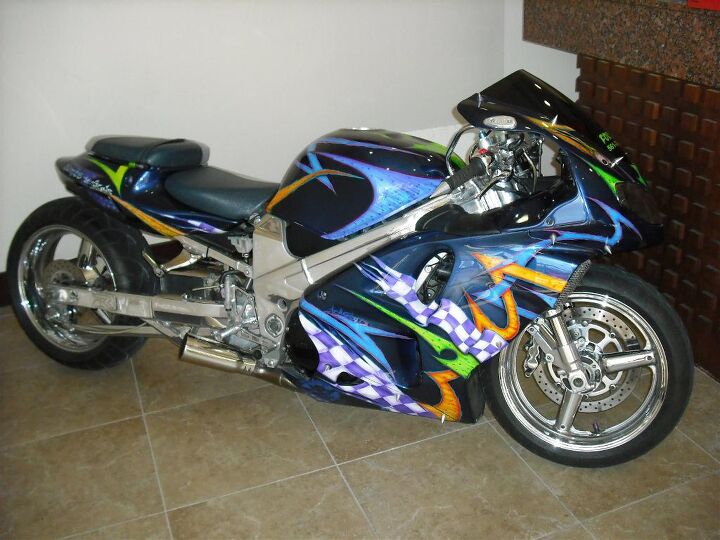 totally custom drag setup must see it the 1999 tl1000r combines