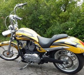 bassani exhaust big bars braided cables dressed in chrome hot we can