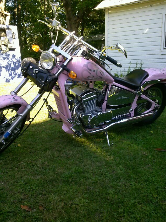ladies pink chopper
