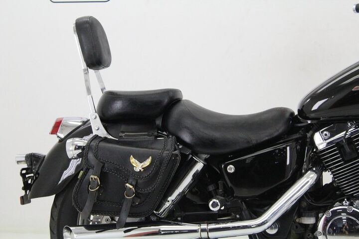 engine guard leather saddle bags passenger back rest honda vt