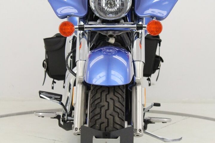 upgraded exhaust leather saddle bags windshield floor