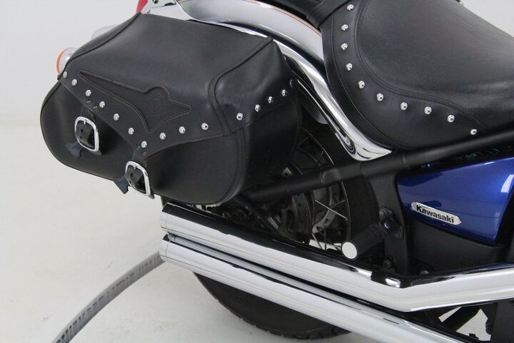 upgraded exhaust leather saddle bags passenger back rest luggage