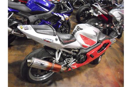 2003 honda cbr600f4i with 17119 miles silver red stk 24976