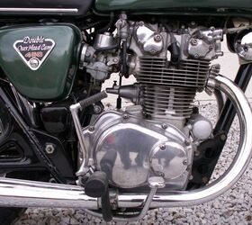 description this 1971 honda cb450 double is in beautiful all original