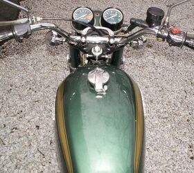 description this 1971 honda cb450 double is in beautiful all original