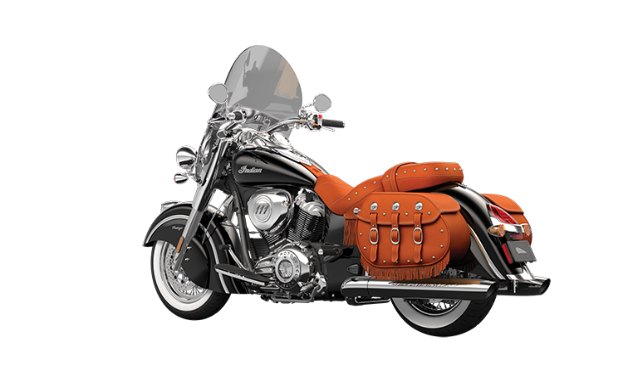 2014 indian chief reinventing an icon, For a 2000 upgrade from the Classic the Chief Vintage adds tan leather seats and saddlebags windshield highway bars and chrome fender tips Bags and windscreen are both quick release items The Vintage is only Chief with the Indian script tank badges