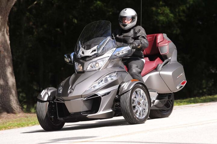 2014 can am spyder review, Can Am s new ACE engine delivers a serious kick in the midrange along with a soul stirring three cylinder growl