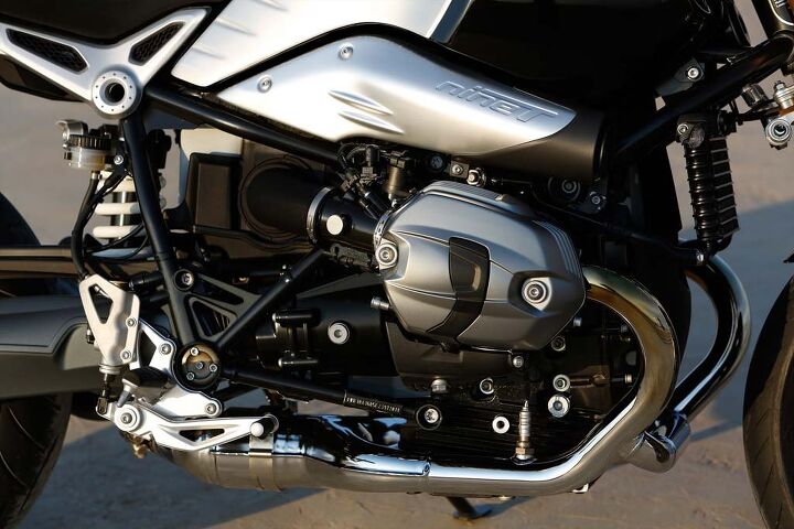 2014 bmw r ninet unveiling, Contrary to what we thought when the liquid cooled Boxer engine was put in the R1200GS BMW officials say that the air oil cooled mill will be sticking around for a while in non high performance applications