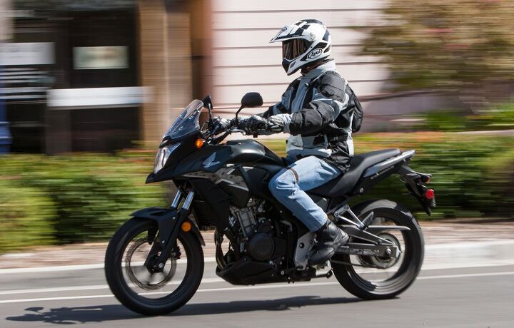2013 honda cb500x review, The 5 999 6 499 ABS CB500X is a bargain compared to similar but larger displacement models from competing manufacturers Kawasaki Versys ABS 7 999 Suzuki V Strom 650 ABS 8 499