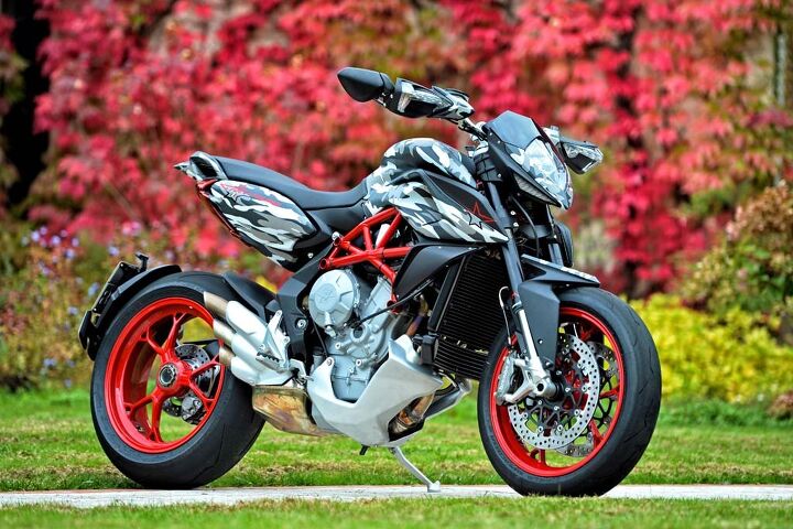 2014 mv agusta rivale 800 review first ride, The Rivale looks great in black metallic grey and red silver but also in this Urban Camo graphic designed by Italian studio Techoart SerSan