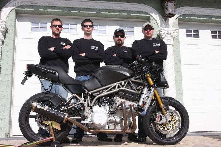 2014 motus mst review first impressions, The Pratt and Miller team show off the chassis it created for the Motus MST