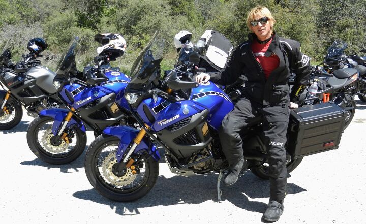 2014 yamaha super tenere first ride teaser, Don t let the casual pose fool you Duke completely focused on the upcoming ride and bringing all the information to MO readers