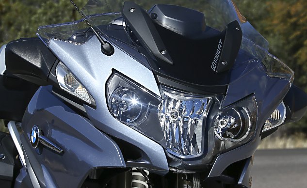 2014 bmw r1200rt review first ride, Headlight Pro sounds impressive but the term means that you ve opted to include LED Corona Rings around the headlights not the adaptive headlights of the K1600