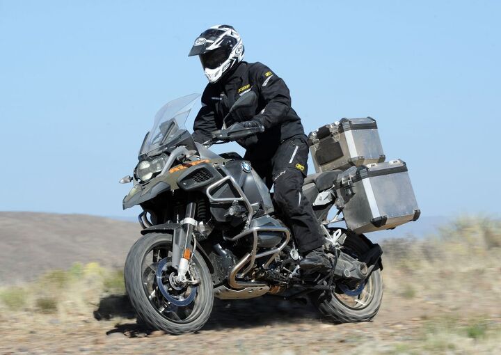 2014 bmw r1200gs adventure review first ride, Like the R1200RT the 2014 GS Adventure benefits from a new continuous tubular steel bridge type frame that increases rigidity for improved handling Both the subframe and passenger footpegs are of the bolt on variety